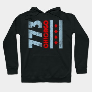 773 Chicago Flag Vintage Fade Hoodie